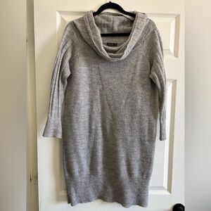 Gray Cowl Neck Sweater